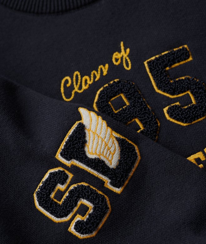 Varsity Cropped Crew Jumper