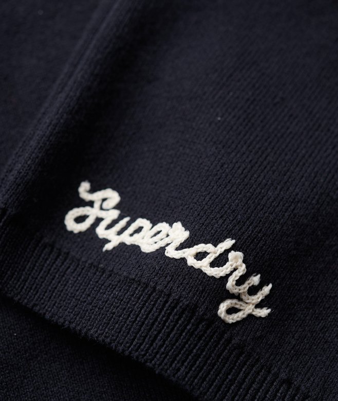 Varsity Cropped Crew Jumper