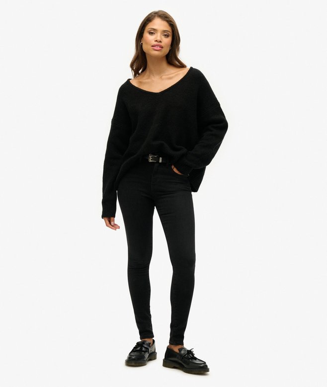 Oversized V Neck Jumper