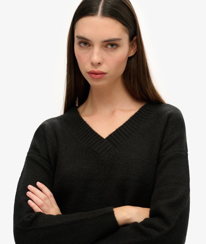 Oversized V Neck Jumper