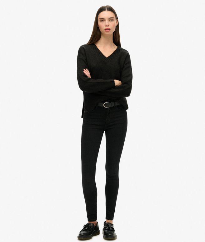 Oversized V Neck Jumper