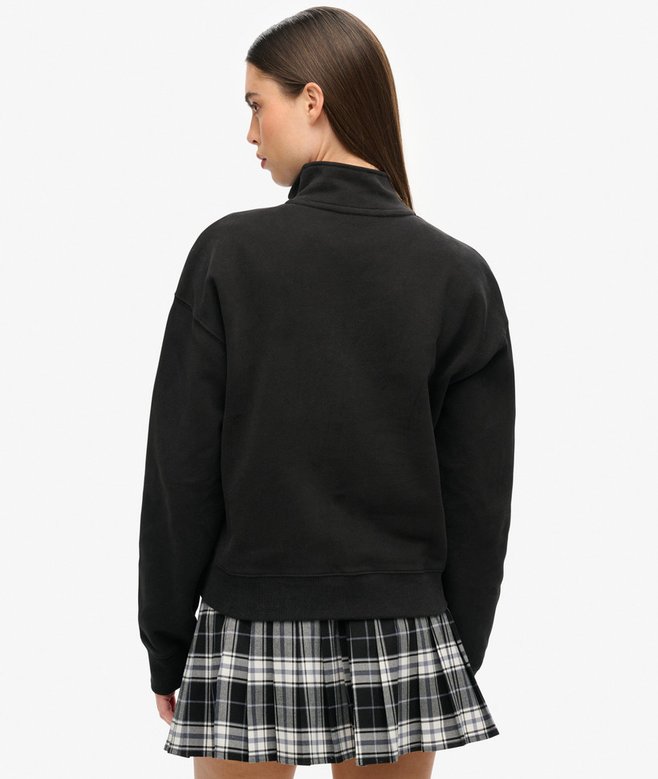 Sportswear Logo Boxy Half Zip Sweatshirt