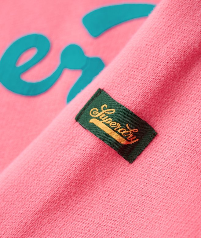 Varsity Flocked Graphic Hoodie