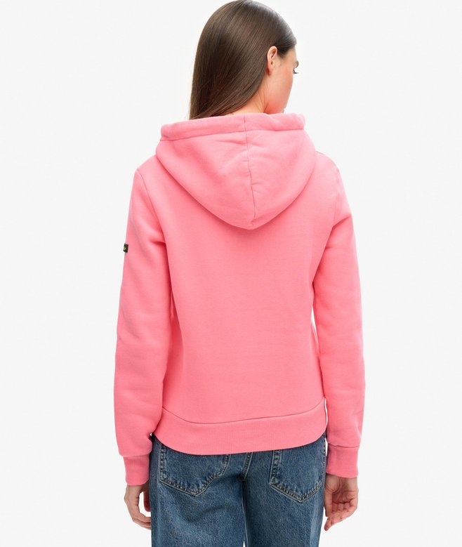 Varsity Flocked Graphic Hoodie