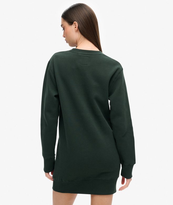 Luxe Metallic Logo Jersey Dress