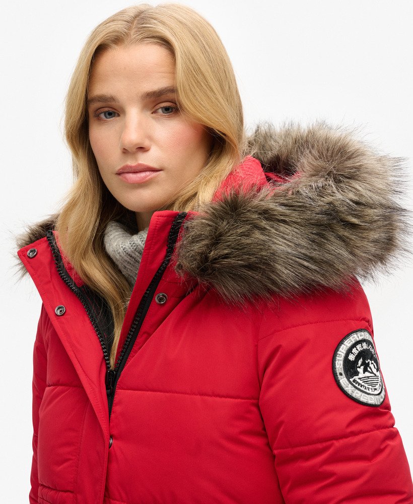 womens Everest Ella Bomber Jacket in CHILLI PEPPER | Superdry US