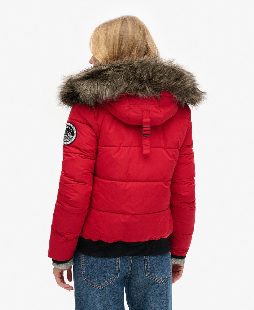 womens Everest Ella Bomber Jacket in CHILLI PEPPER | Superdry UK