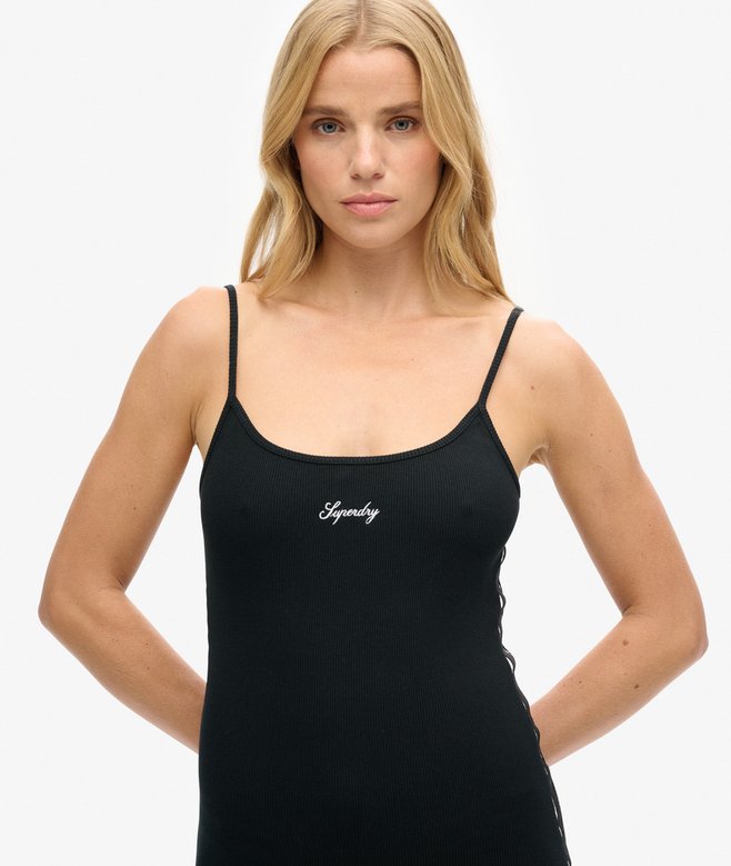 S Logo Strappy Dress