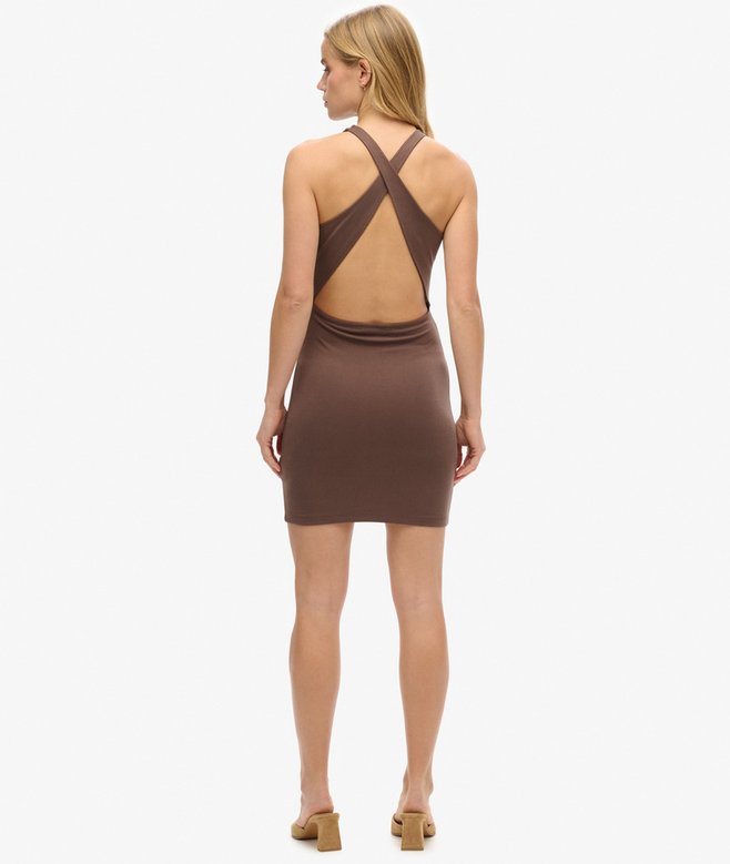 Cross Back Mini Bodycon Dress
