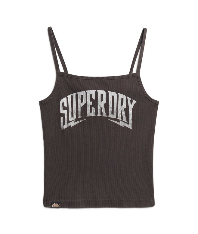 Retro Rocker Graphic Rib Cami Top