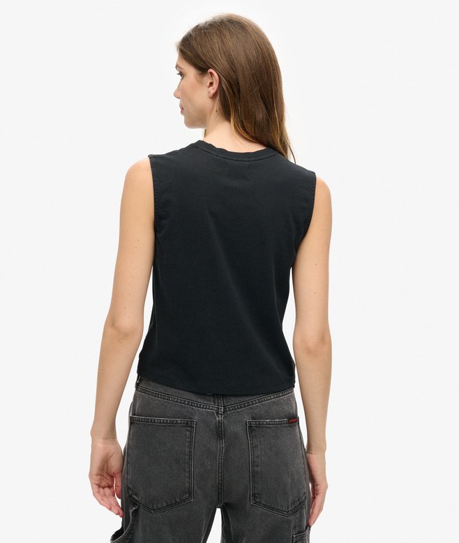 Embellished Archive Fitted Tank Top