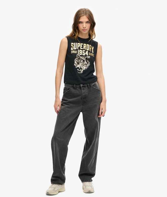 Embellished Archive Fitted Tank Top