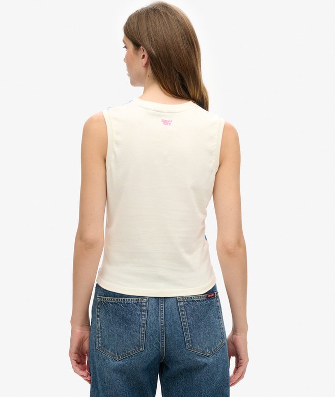 Sub Print Vest Top