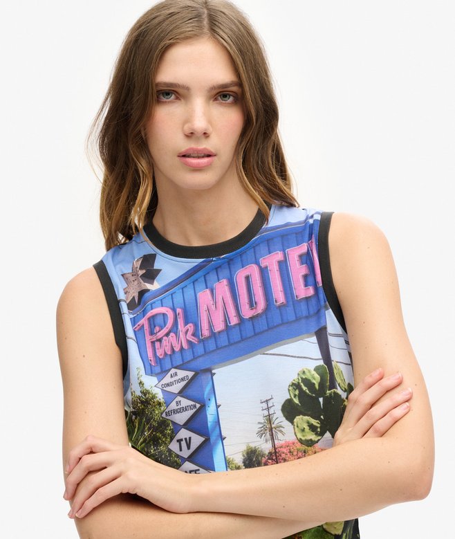Sub Print Vest Top