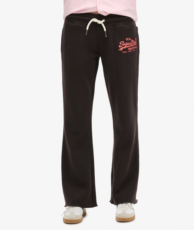 Neon Vintage Logo Low Rise Flare Joggers