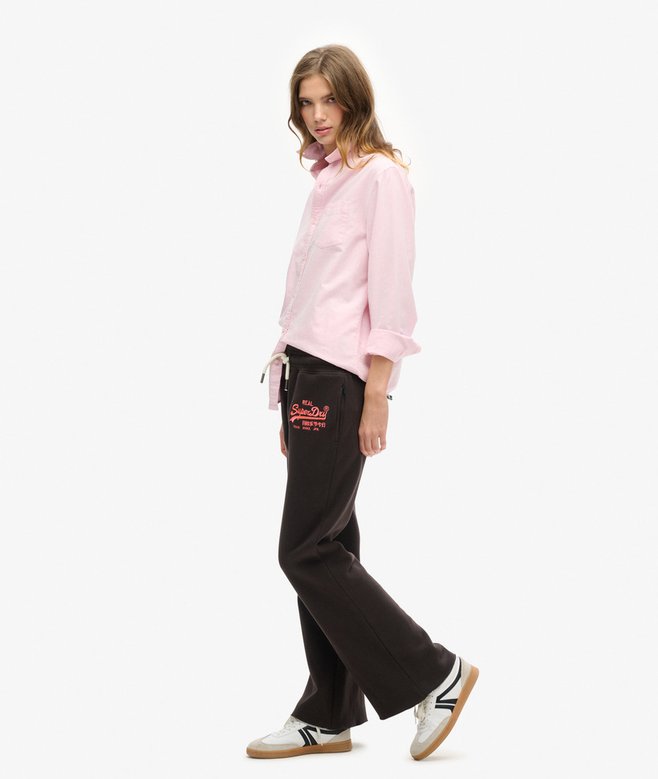 Neon Vintage Logo Low Rise Flare Joggers