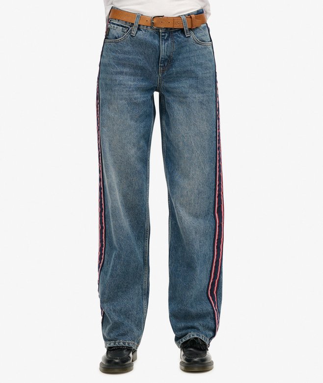 Mid Rise Wide Leg Jeans