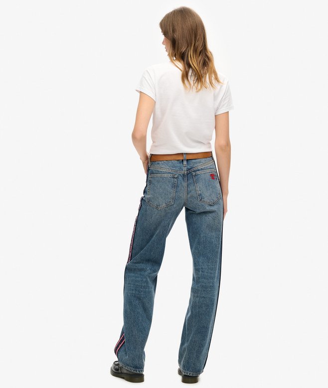 Mid Rise Wide Leg Jeans