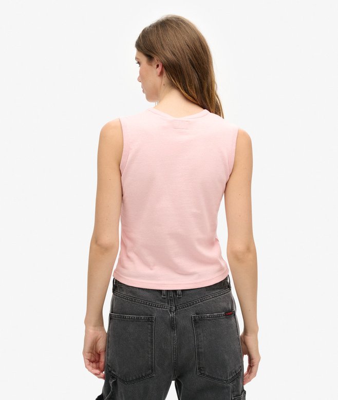 Retro Embellished Slim Vest Top
