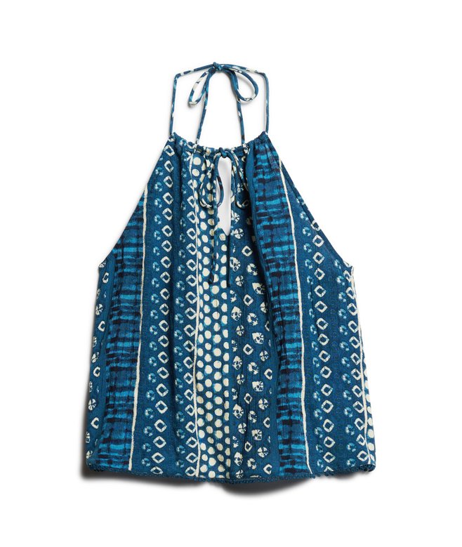 Printed Beach Halter Top
