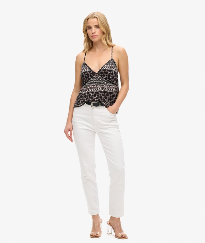 Printed Woven Cami Top