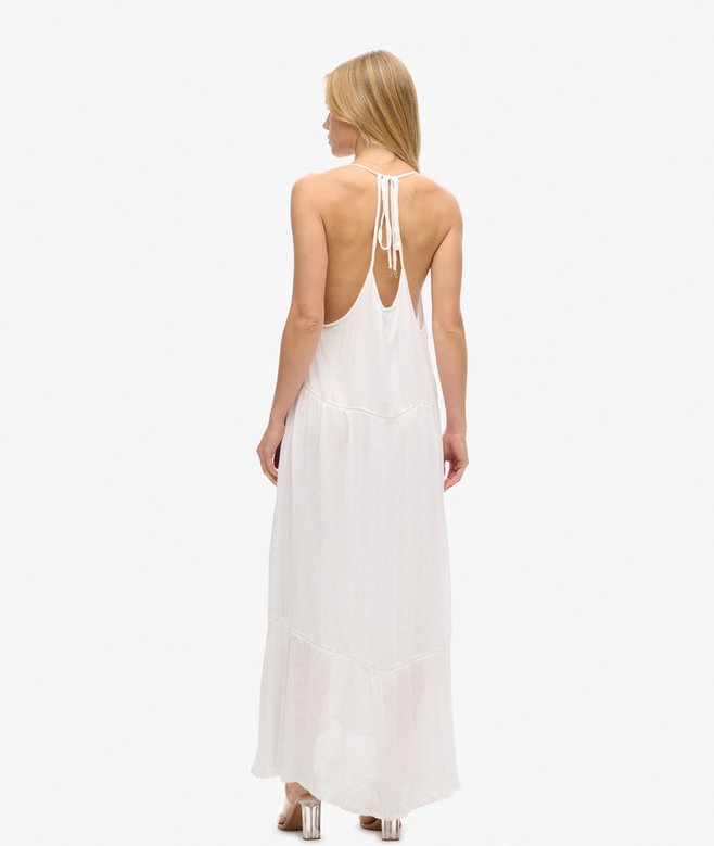 Lace Trim Maxi Dress