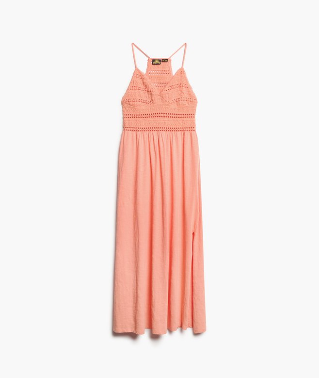 Jersey Lace Maxi Dress