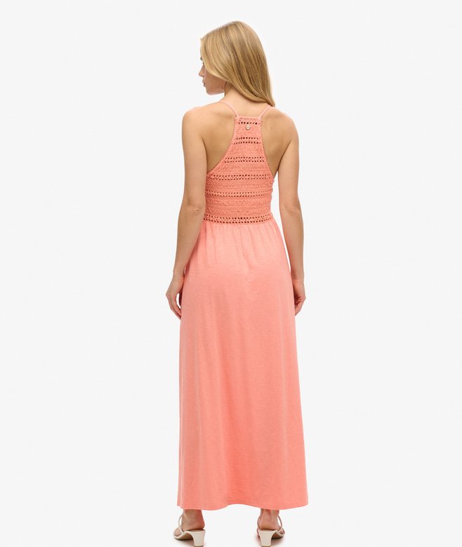 Jersey Lace Maxi Dress