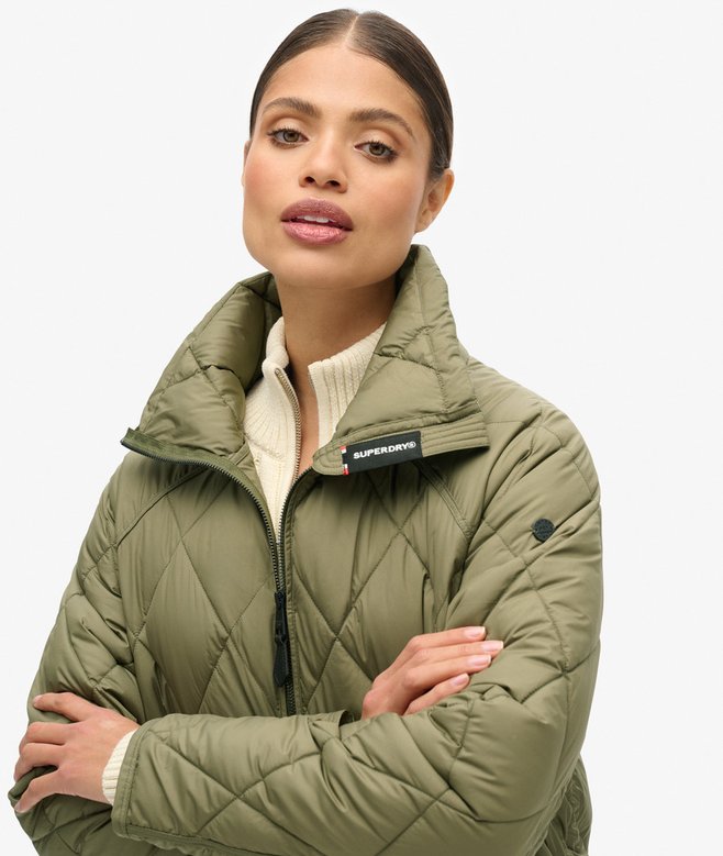 Superlong Quilted Liner Coat