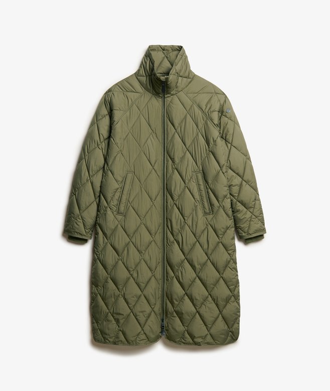 Superlong Quilted Liner Coat