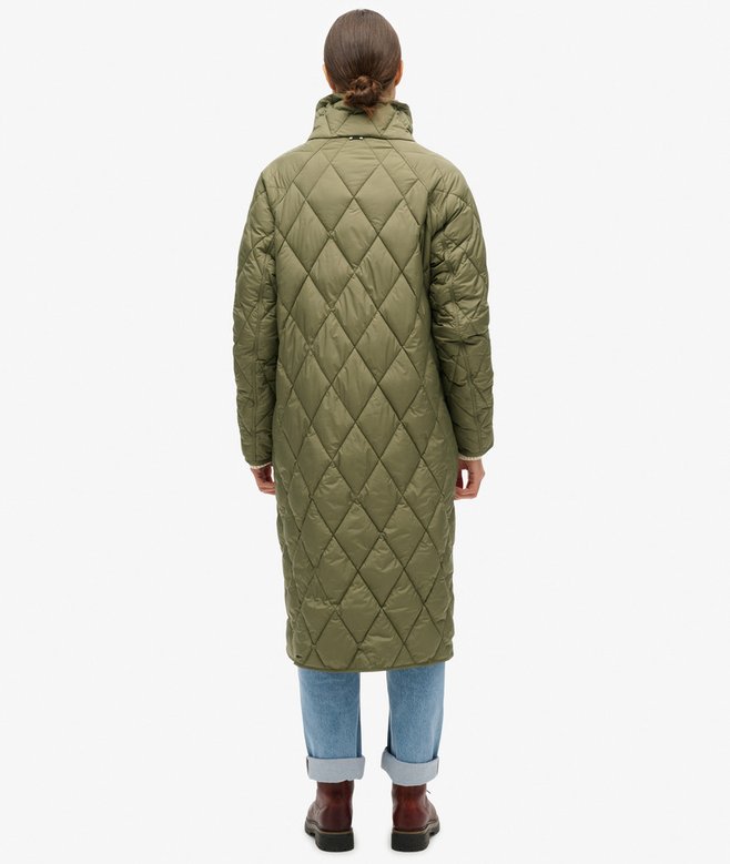 Superlong Quilted Liner Coat