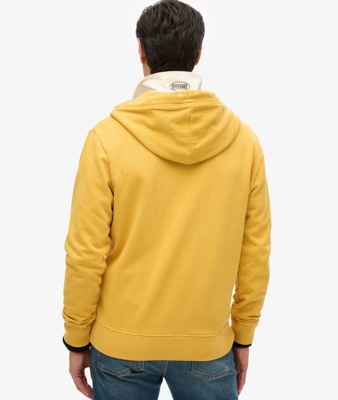 Essential Logo Washed Zip Hoodie