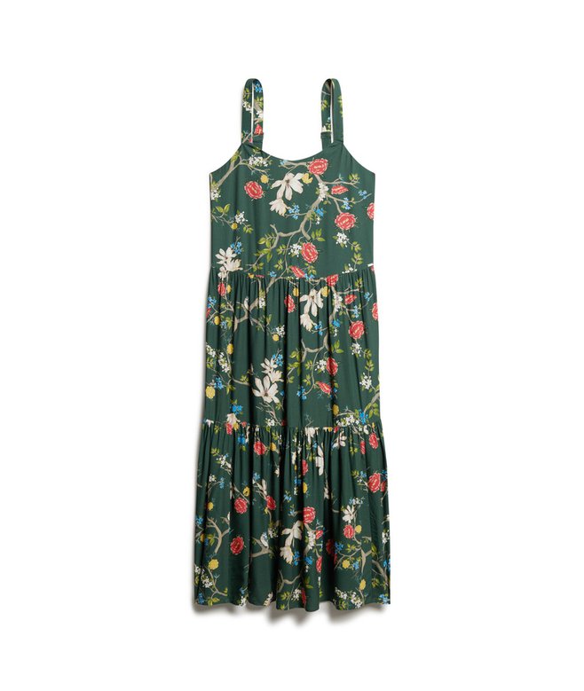 Woven Tiered Maxi Dress