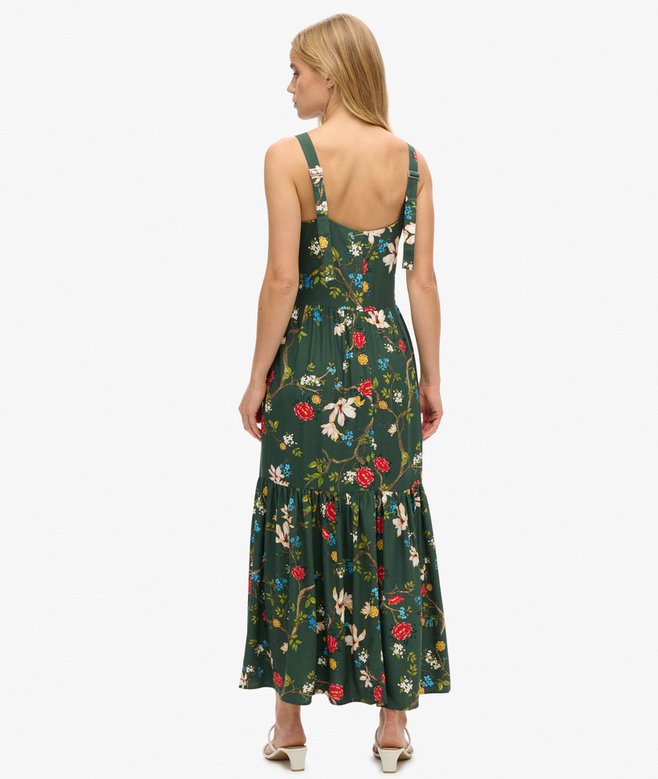 Woven Tiered Maxi Dress