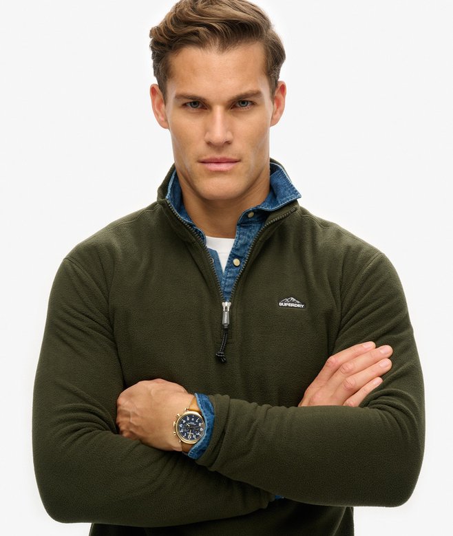 Polar Fleece Overshirt Mid Grey