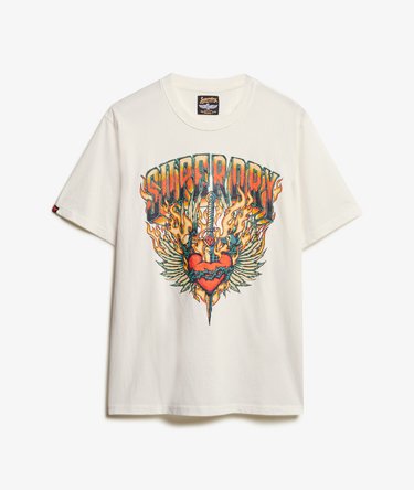 T-shirt ample à motif Biker Rock Image 5