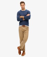 Essentials tunnstickad sweatshirt med rund halsringning