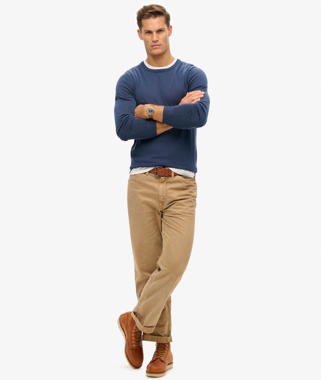 Essentials Lightweight Knit Crew Sweatshirt