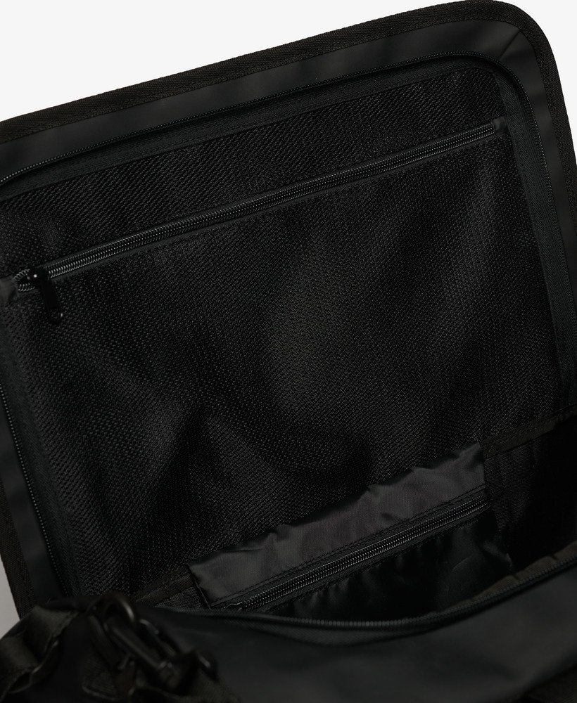Superdry Damen Tarp Dreifach-Geldbörse – Schwarz, Mit Klettverschluss, Kartenfächer & Münzfach
