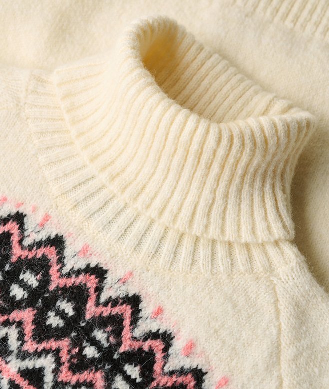 Fairisle Pattern Roll Neck Jumper
