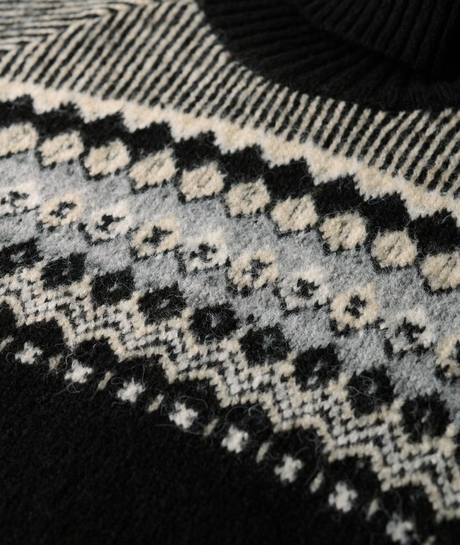 Fairisle Pattern Roll Neck Jumper