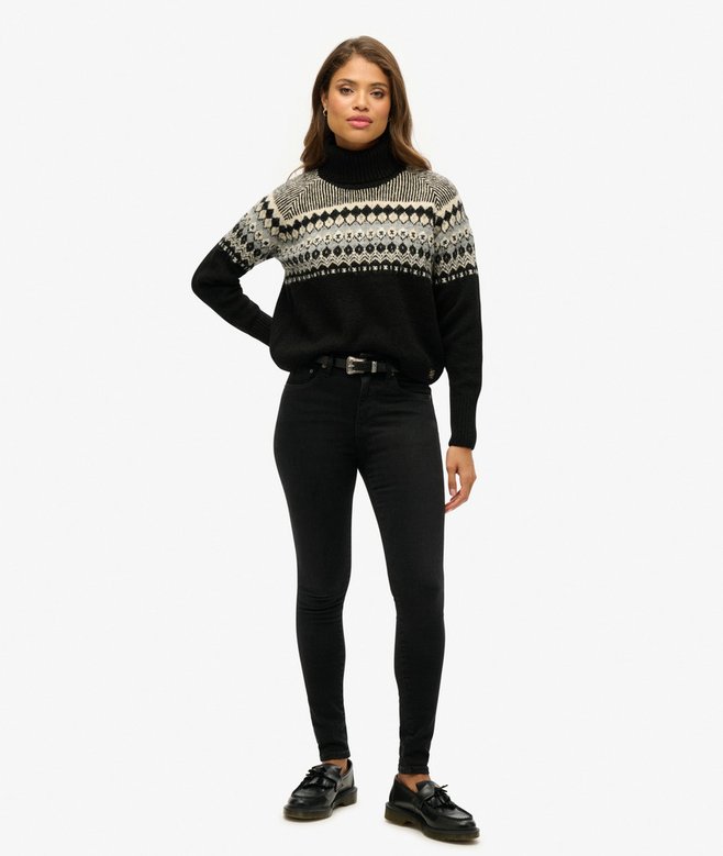 Fairisle Pattern Roll Neck Jumper