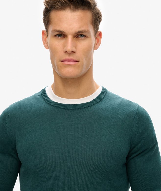 Essentials Lightweight Knit Crew Sweatshirt