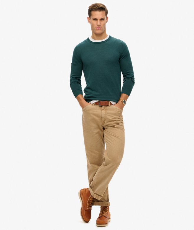 Essentials Lightweight Knit Crew Sweatshirt
