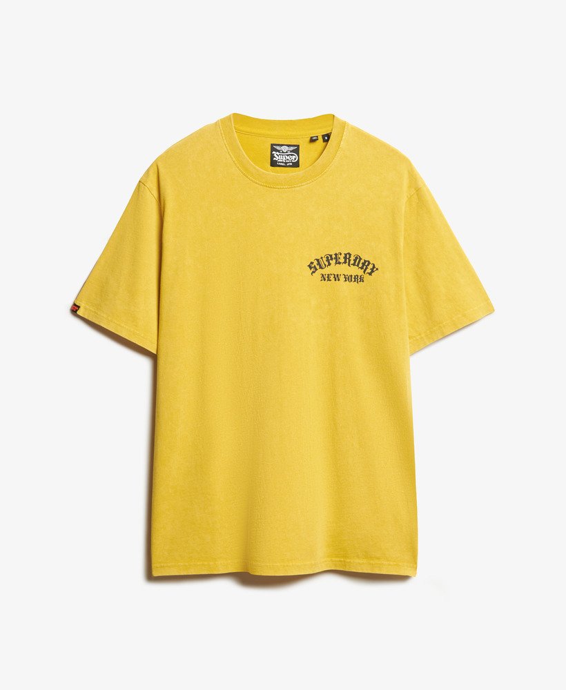 mens Neo Trad Tattoo Loose T-Shirt in Oil Yellow | Superdry US