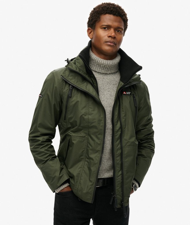 Coupe-vent à capuche brodé Ultimatebleu marine éclipse pour Homme