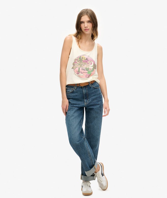 Vintage Logo Narrative Vest Top