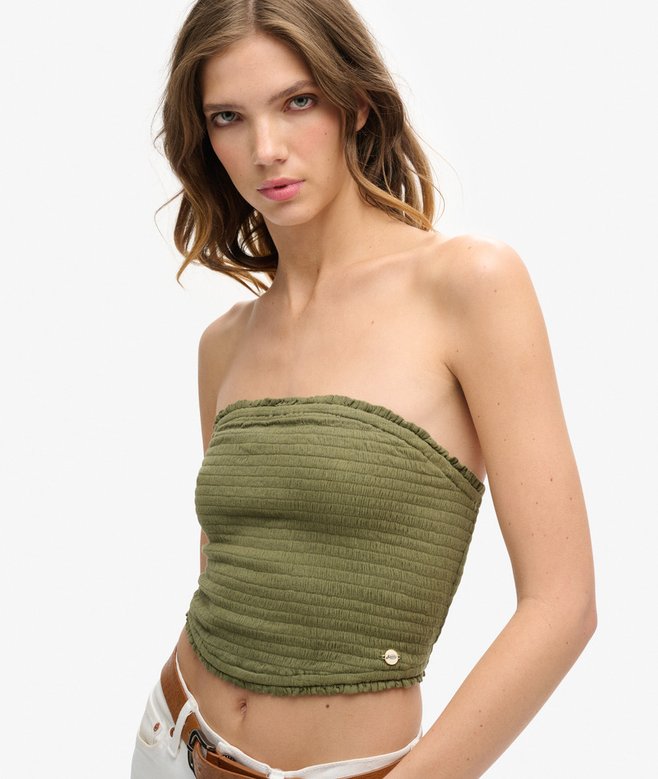 Smocked Bandeau Top