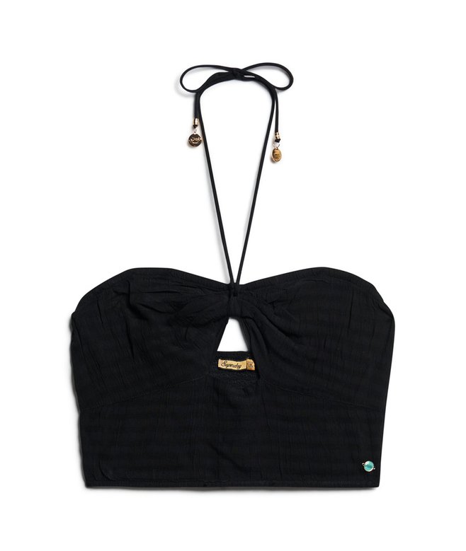 Crop Cut Out Woven Top