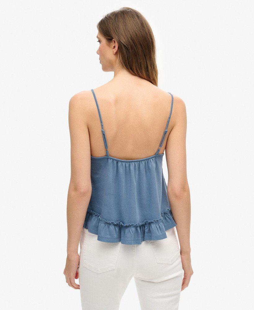 madewell ruffle strap cami top